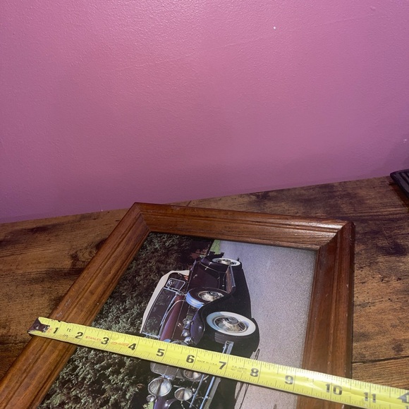 VINTAGE ANTIQUE 1931 CADILLAC CAR PICTURE FRAME - Picture 8 of 8